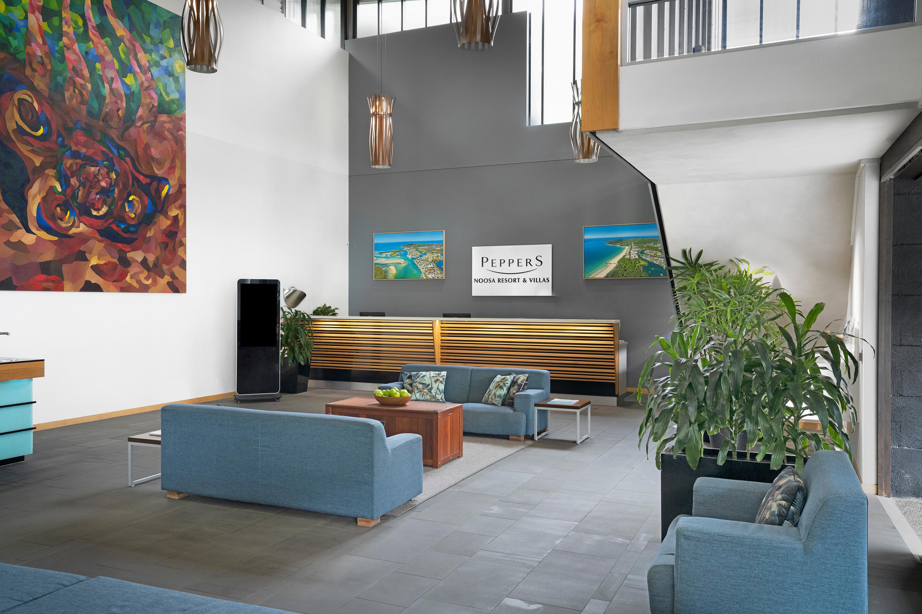 Peppers Noosa Resort And Villas Kültér fotó Pepper's Hotel lobby